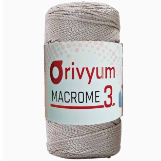 Orivyum NO:3 Polyester Makrome İpi 30 Toprak - Orivyum