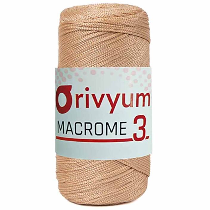 Orivyum NO:3 Polyester Makrome İpi 33 Bej - 1