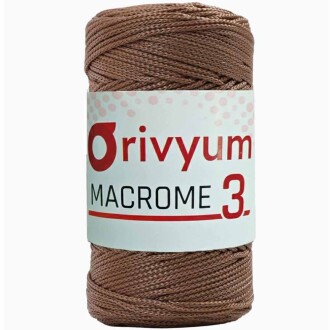 Orivyum NO:3 Polyester Makrome İpi 38 Kahve - Orivyum