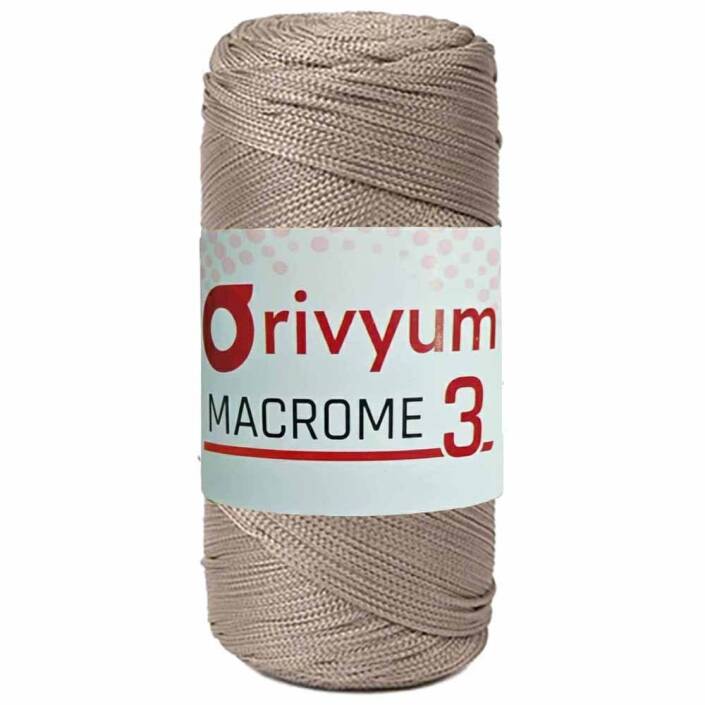 Orivyum NO:3 Polyester Makrome İpi 40 Vizon - 1