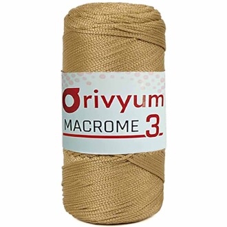 Orivyum NO:3 Polyester Makrome İpi 44 Bej - Orivyum