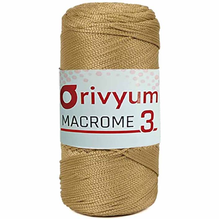Orivyum NO:3 Polyester Makrome İpi 44 Bej - 1