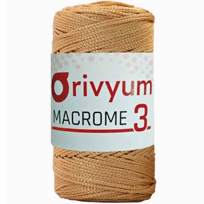Orivyum NO:3 Polyester Makrome İpi 49 Hardal - 1