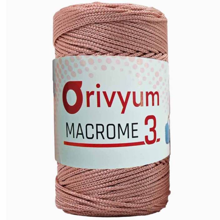 Orivyum NO:3 Polyester Makrome İpi 71 Somon - 1