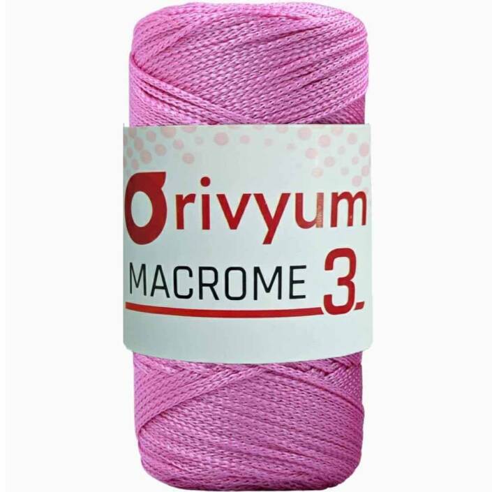 Orivyum NO:3 Polyester Makrome İpi 74 Pembe - 1
