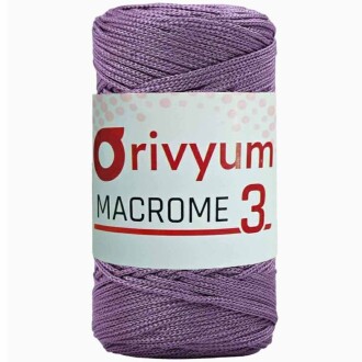 Orivyum NO:3 Polyester Makrome İpi 77 Açık mürdüm - Orivyum
