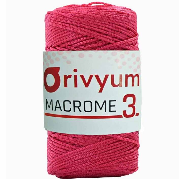 Orivyum NO:3 Polyester Makrome İpi 80 Fuşya - 1