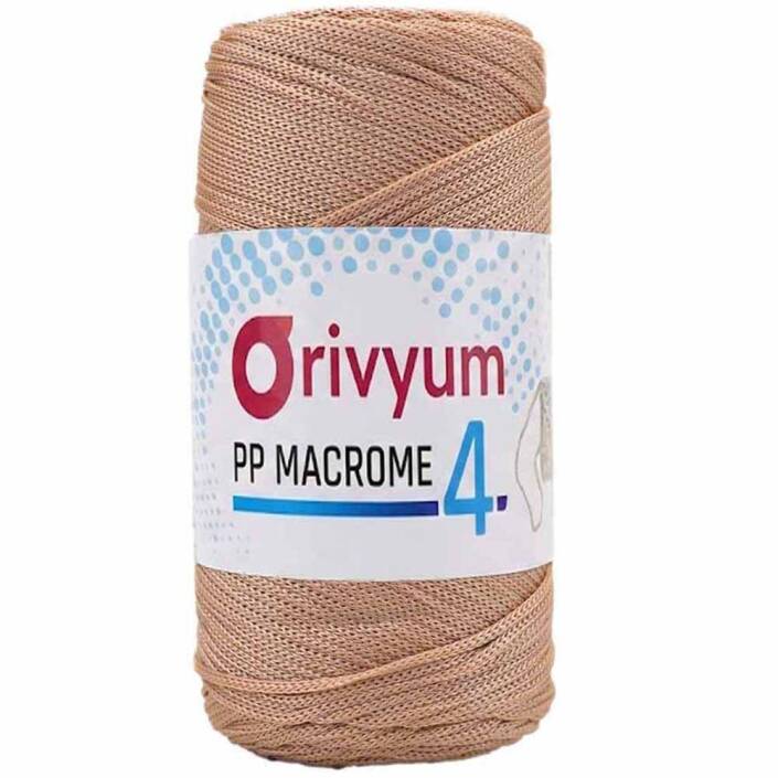 Orivyum NO:4 Polyester Makrome İpi 33 Bej ( 200 Gram ) - 1