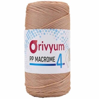 Orivyum NO:4 Polyester Makrome İpi 33 Bej ( 200 Gram ) - Orivyum