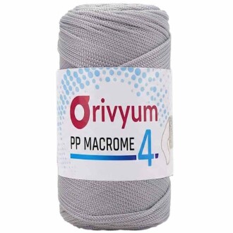 Orivyum NO:4 Polyester Makrome İpi 60 Açık Gri ( 200 Gram ) - Orivyum