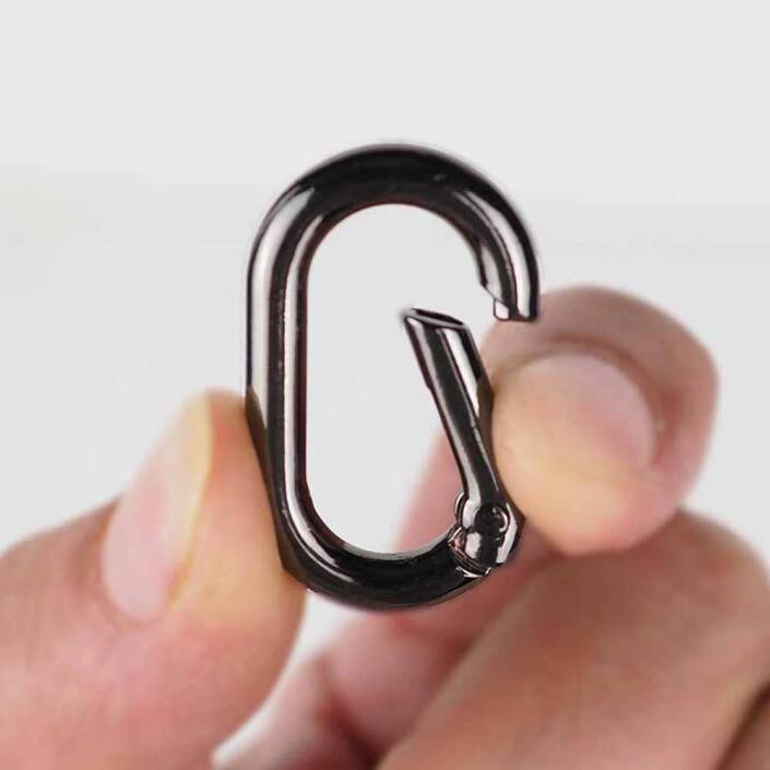 Oval 2.5 Cm Metal Çanta Halkası Yaylı ( 10 Adet ) - 3