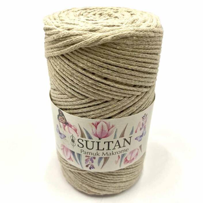 Pamuk Makrome İpi Açık Bej ( 250 Gr ) - 1