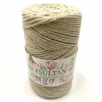 Pamuk Makrome İpi 03 Açık Bej ( 250 Gr ) - 2