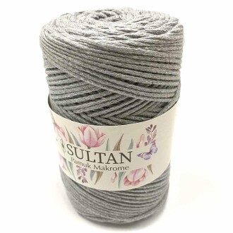 Pamuk Makrome İpi Açık Gri ( 250 Gr ) - Orivyum
