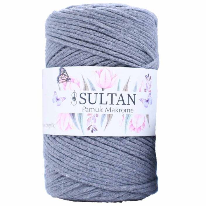 Pamuk Makrome İpi 05 Açık Gri ( 250 Gr ) - 1