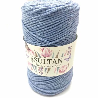Pamuk Makrome İpi Bebe Mavisi ( 250 Gr ) - 2