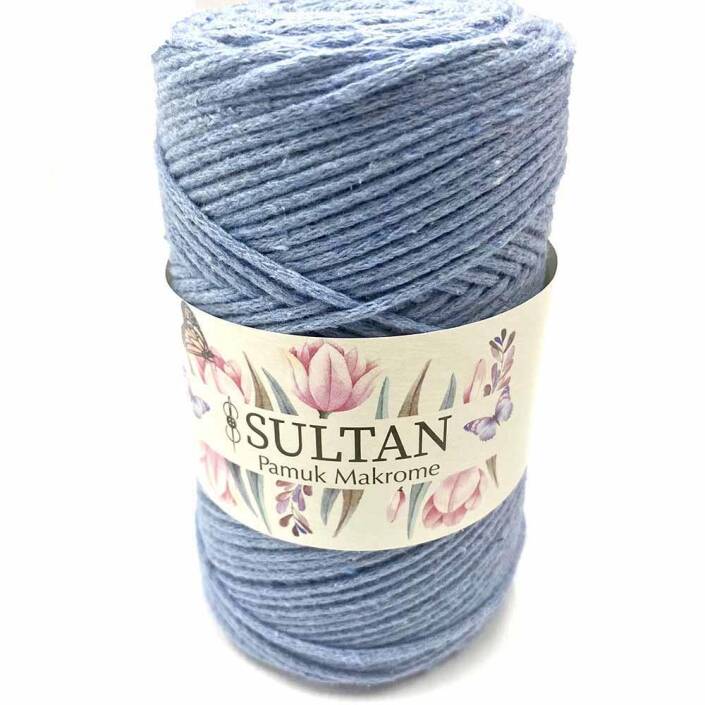 Pamuk Makrome İpi Bebe Mavisi ( 250 Gr ) - 2