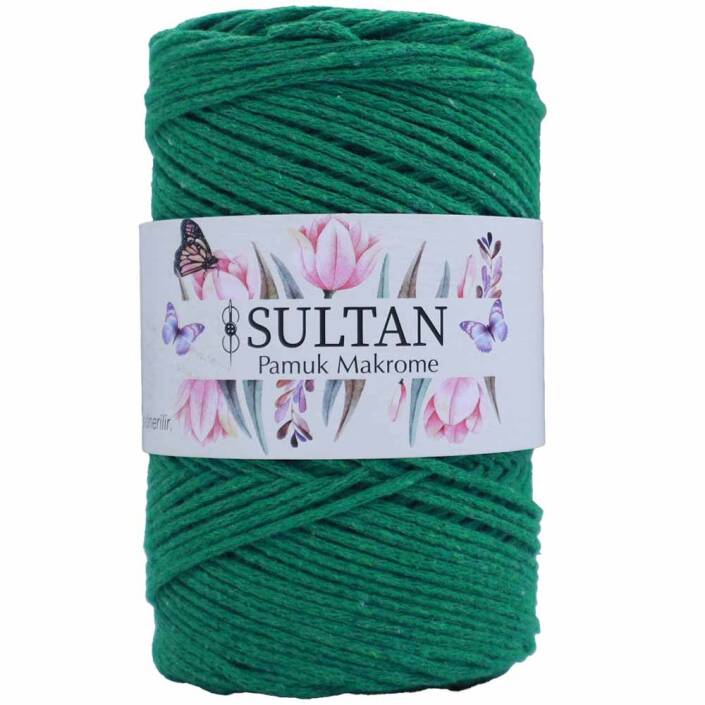 Pamuk Makrome İpi 28 Benetton Yeşil ( 250 Gr ) - 1