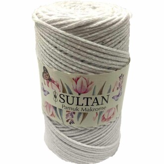 Pamuk Makrome İpi 02 Beyaz ( 250 Gr ) - 2