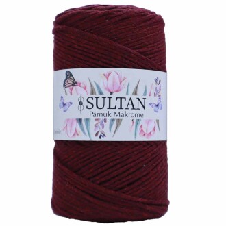 Pamuk Makrome İpi 26 Bordo ( 250 Gr ) - Orivyum