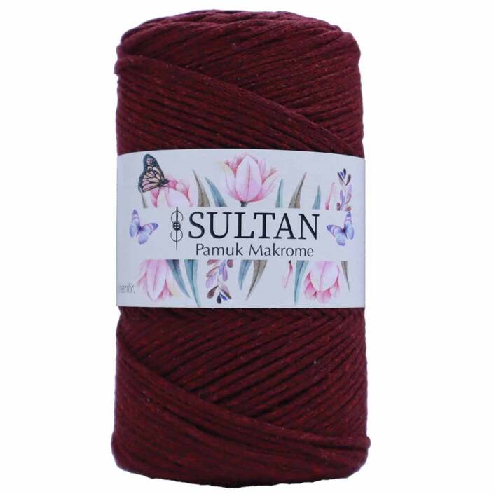 Pamuk Makrome İpi 26 Bordo ( 250 Gr ) - 1