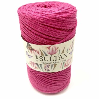 Pamuk Makrome İpi Fuşya ( 250 Gr ) - Orivyum