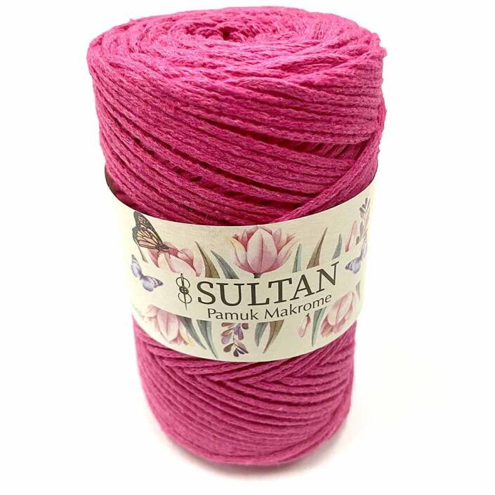 Pamuk Makrome İpi Fuşya ( 250 Gr ) - 1