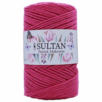 Pamuk Makrome İpi 11 Fuşya ( 250 Gr ) - Orivyum
