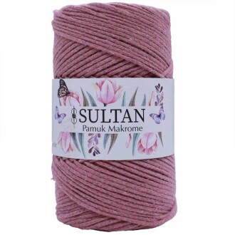 Pamuk Makrome İpi 09 Gül Kurusu ( 250 Gr ) - Orivyum