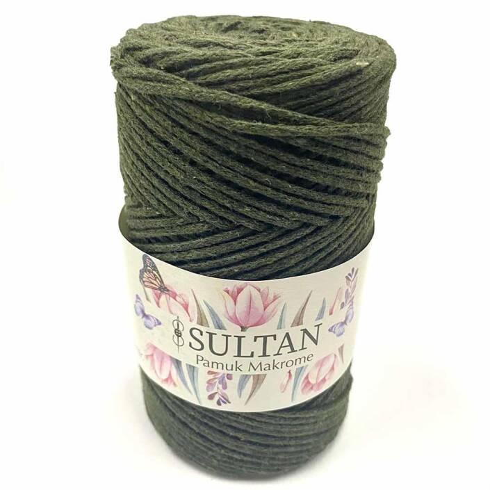 Pamuk Makrome İpi 30 Haki ( 250 Gr ) - 2