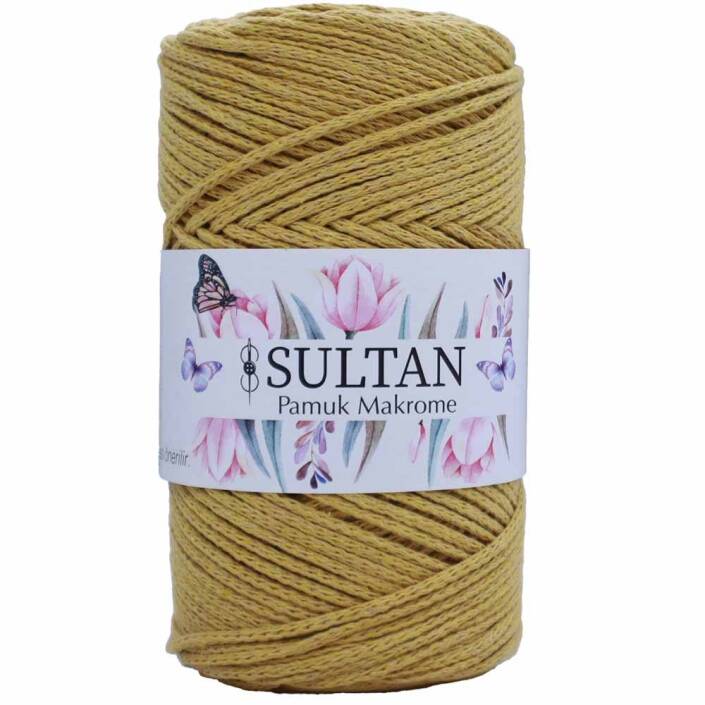 Pamuk Makrome İpi 21 Hardal ( 250 Gr ) - 1