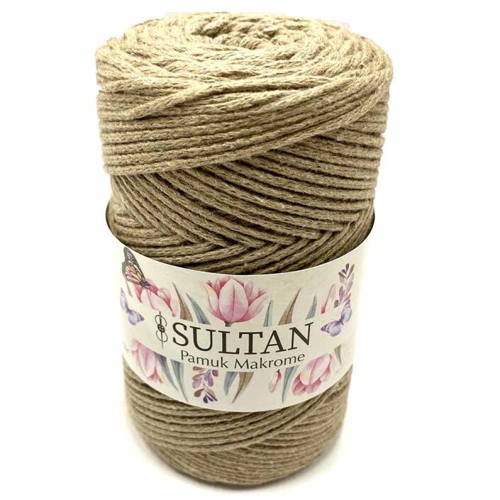 Pamuk Makrome İpi Koyu Bej ( 250 Gr ) - 1
