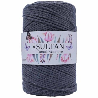 Pamuk Makrome İpi 06 Koyu Gri ( 250 Gr ) - Orivyum