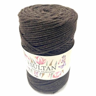 Pamuk Makrome İpi Koyu Kahve ( 250 Gr ) - Orivyum