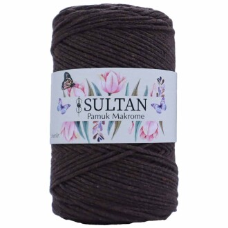 Pamuk Makrome İpi 31 Koyu Kahve ( 250 Gr ) - Orivyum
