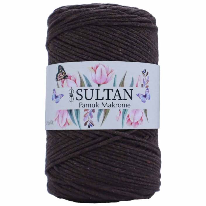 Pamuk Makrome İpi 31 Koyu Kahve ( 250 Gr ) - 1