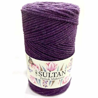 Pamuk Makrome İpi Mürdüm ( 250 Gr ) - Orivyum