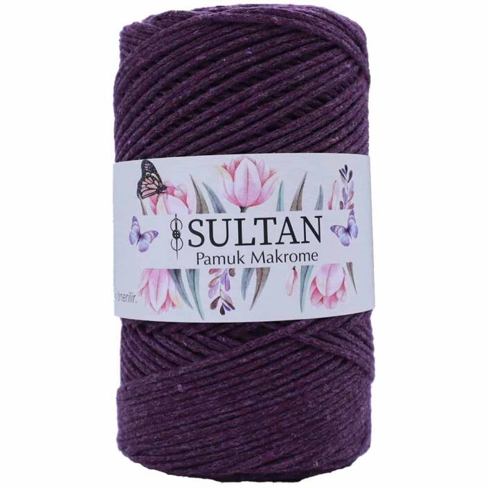 Pamuk Makrome İpi 13 Mürdüm ( 250 Gr ) - 1