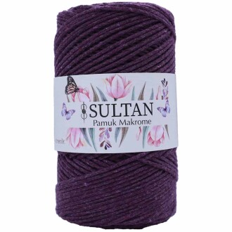 Pamuk Makrome İpi 13 Mürdüm ( 250 Gr ) - Orivyum