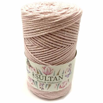 Pamuk Makrome İpi 07 Pudra ( 250 Gr ) - 2