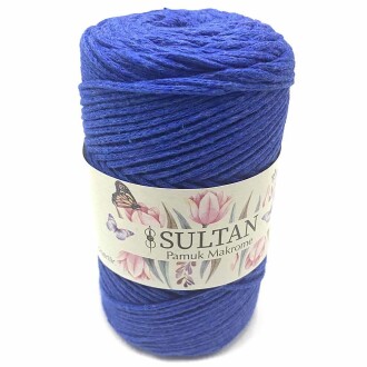 Pamuk Makrome İpi Saks Mavisi ( 250 Gr ) - Orivyum