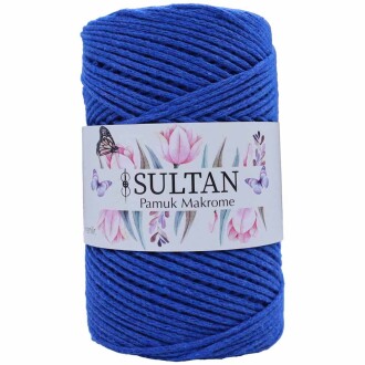 Pamuk Makrome İpi 16 Saks Mavisi ( 250 Gr ) - Orivyum