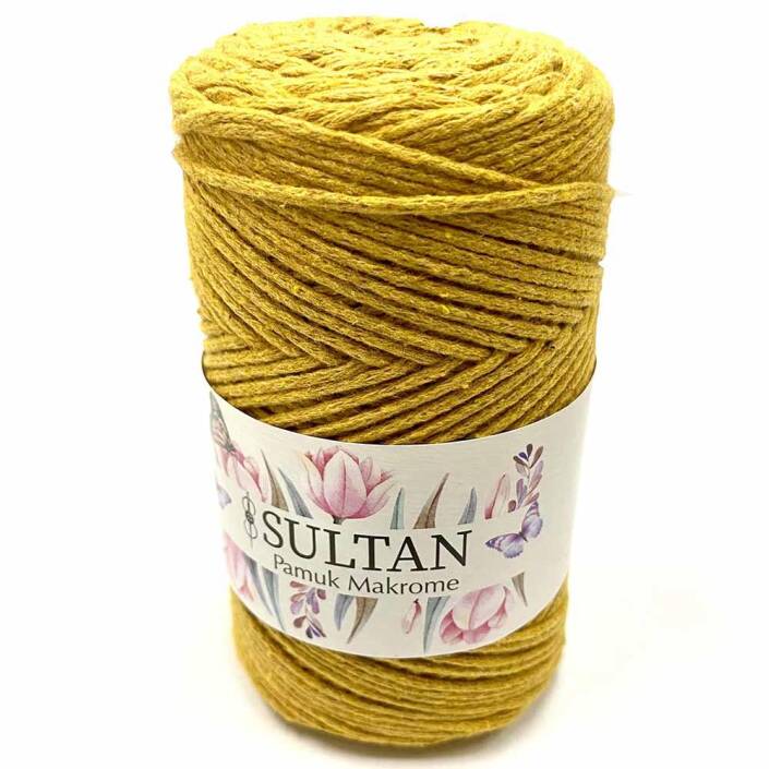 Pamuk Makrome İpi 20 Sarı ( 250 Gr ) - 2