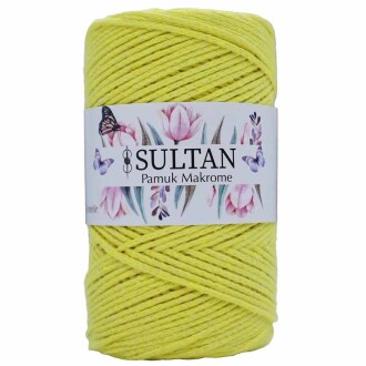 Pamuk Makrome İpi 20 Sarı ( 250 Gr ) - Orivyum