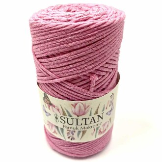 Pamuk Makrome İpi 08 Şeker Pembe ( 250 Gr ) - 2