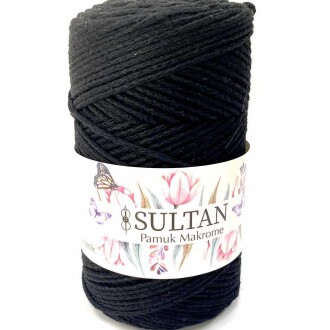 Pamuk Makrome İpi 32 Siyah ( 250 Gr ) - 2