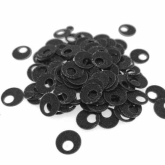 Patik Pulu 10 Mm Simli Siyah ( 20 Gram ) - Orivyum
