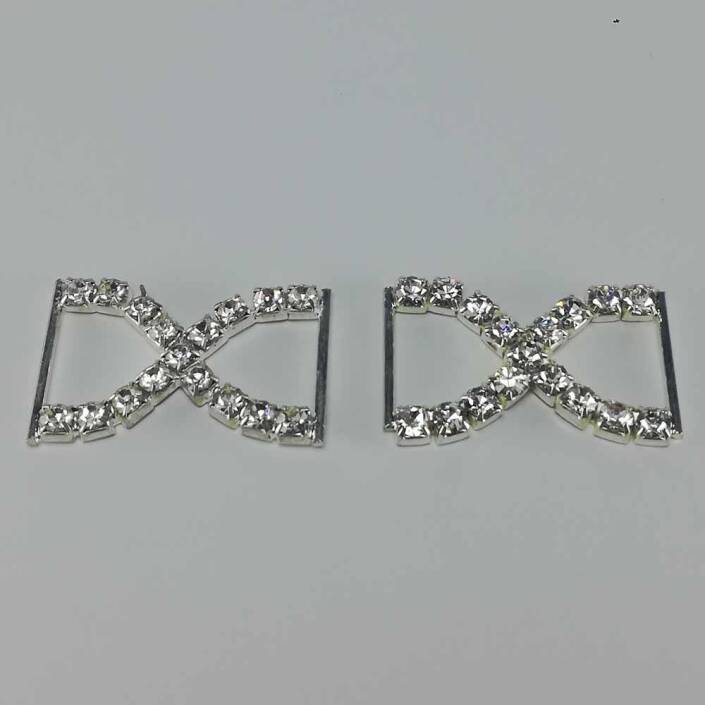 Patik Tokası Taşlı Çapraz T2 ( 2 Adet ) - 1