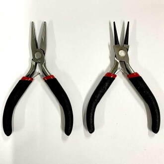 Pense Seti 2 Li Siyah ( Karga Burun - Yuvarlak Uçlu Pense ) - Orivyum