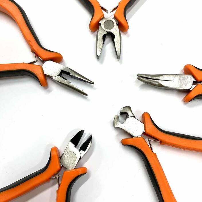 Pense Seti 5 Li ( Yankeski - Karga Burun - Yuvarlak - Eğik - Kerpeten ) - 3